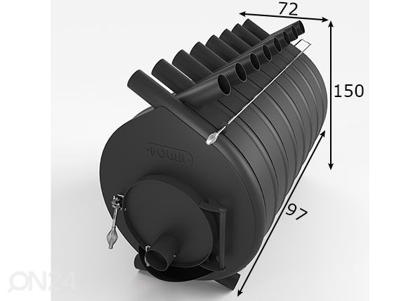 Печь-булерьян Polar 05, 45 кВт размеры