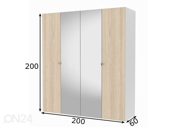 Платяной шкаф Save h200 cм размеры