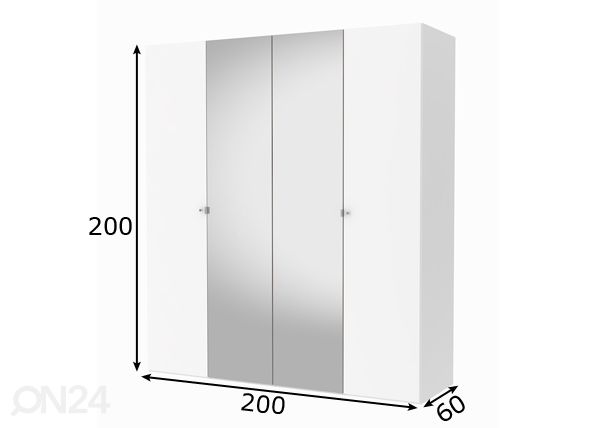 Платяной шкаф Save h200 cм размеры