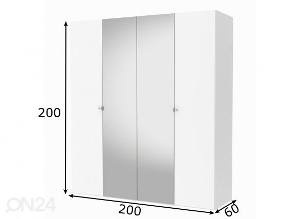 Платяной шкаф Save h200 cm размеры