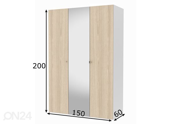 Платяной шкаф Save h200 cm размеры