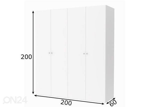 Платяной шкаф Save h200 cm размеры