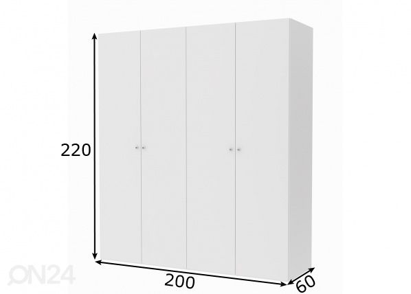 Платяной шкаф Save h220 cm размеры