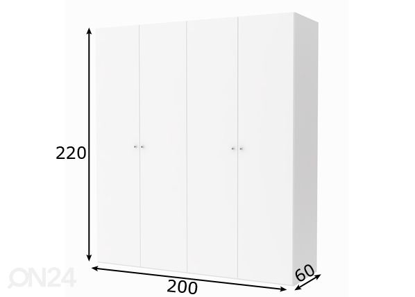 Платяной шкаф Save h220 cm размеры
