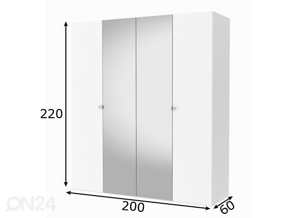 Платяной шкаф Save h220 cm размеры