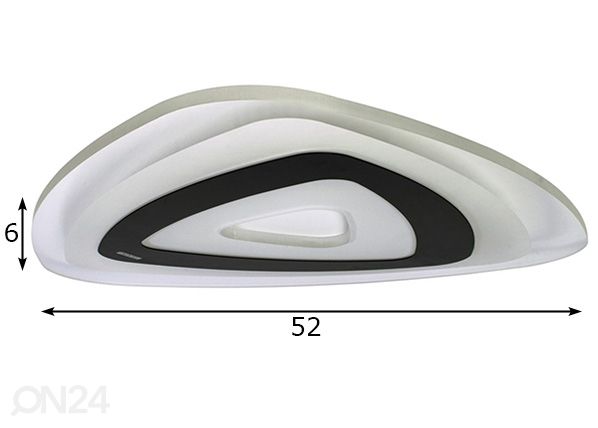 Плафон LED 38 Вт + пульт размеры