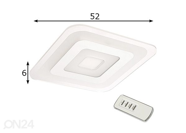 Плафон LED 48 Вт + пульт размеры