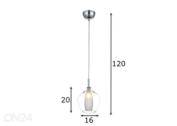 Подвесной светильник Amber milano 1 размеры
