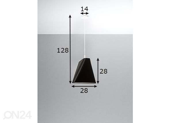 Подвесной светильник Blum 2, черный размеры