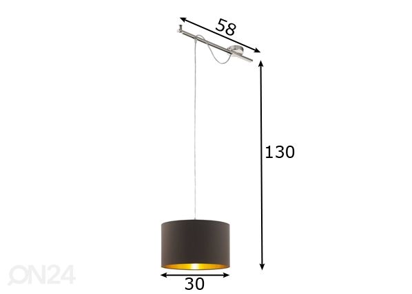 Подвесной светильник Calcena размеры