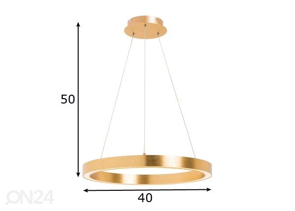 Подвесной светильник Carlo Gold Ø 40 см размеры