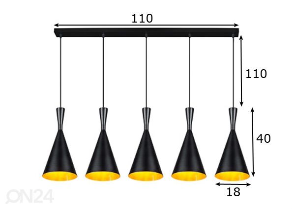 Подвесной светильник Clessidra, белый размеры