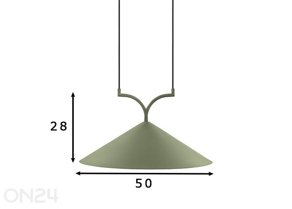 Подвесной светильник Curve 50 размеры