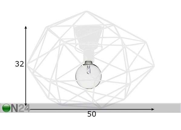 Подвесной светильник Diamond размеры