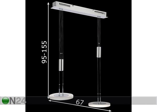 Подвесной светильник Diskus LED размеры
