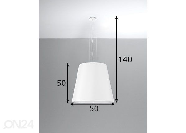 Подвесной светильник Geneve 50 cm, белый размеры