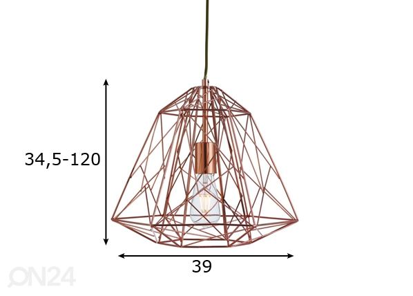 Подвесной светильник Geometric Cage размеры