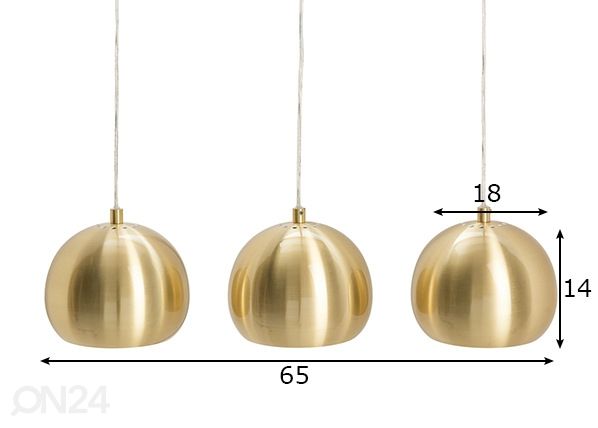 Подвесной светильник Golden Ball размеры