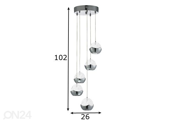 Подвесной светильник Ice Ball размеры