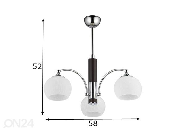Подвесной светильник Largo-2 3 размеры