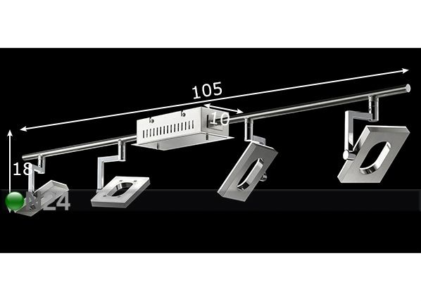 Подвесной светильник Les Mans LED размеры