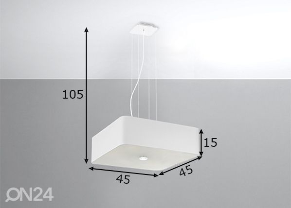 Подвесной светильник Lokko 45 cm, белый размеры