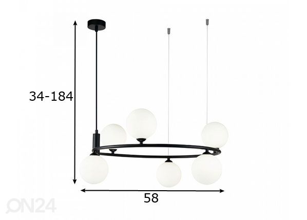 Подвесной светильник Modern Ring размеры