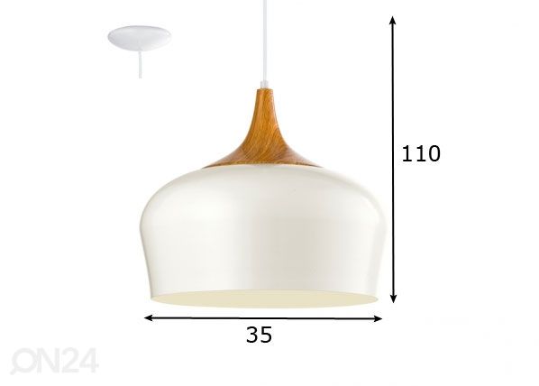 Подвесной светильник Obregon размеры