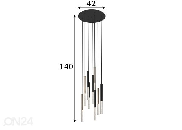 Подвесной светильник One 9L LED размеры