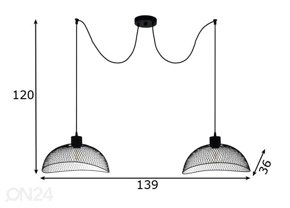 Подвесной светильник Pompeya размеры