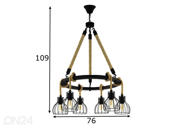 Подвесной светильник Rampside размеры