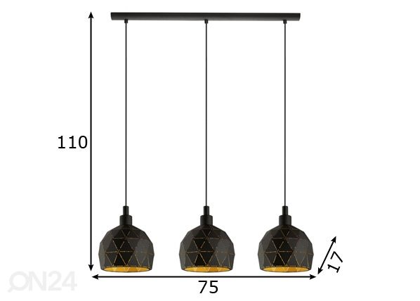 Подвесной светильник Roccaforte размеры