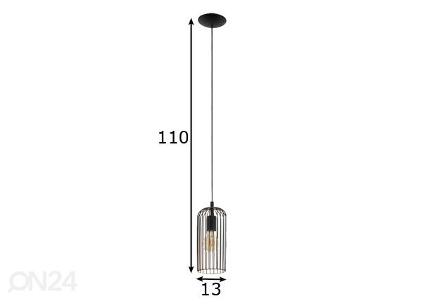 Подвесной светильник Roccamena Ø 13 см размеры