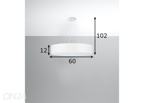 Подвесной светильник Skala 60 cm, белый размеры