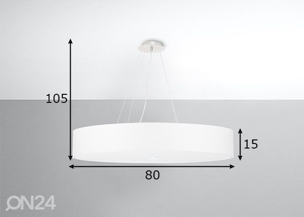 Подвесной светильник Skala 80 cm, белый размеры