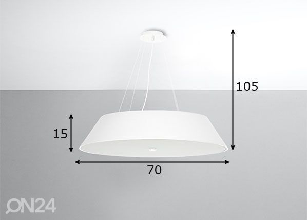Подвесной светильник Vega 70 cm, белый размеры