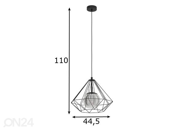 Подвесной светильник Vernham размеры