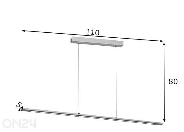 Подвесной LED светильник Moderno размеры