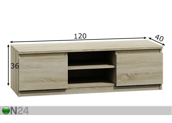 Подставка для ТВ Como 120 cm размеры