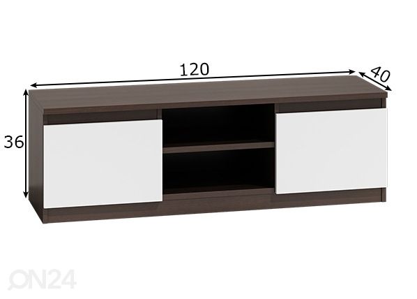 Подставка для ТВ Como 120 cm размеры