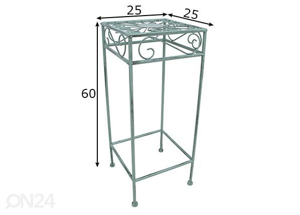 Подставка для цветов Mint 25x25x60 см размеры