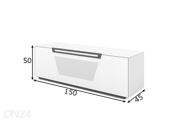 Подставка под ТВ на колесах Venti 150 cm размеры