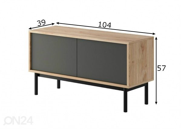 Подставка под ТВ Basic TV104 размеры