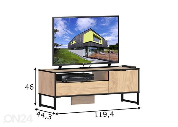 Подставка под ТВ Loft размеры