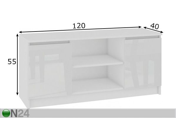 Подставка под ТВ Pescara KL 120 cm размеры