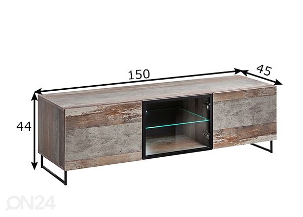 Подставка под ТВ Plank размеры