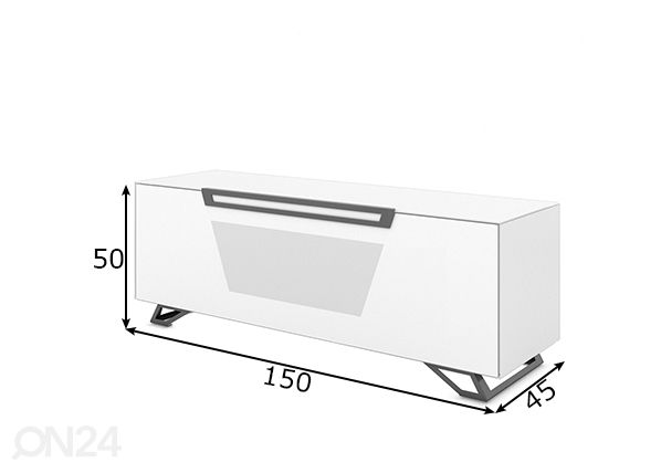 Подставка под ТВ Venti 150 cm размеры