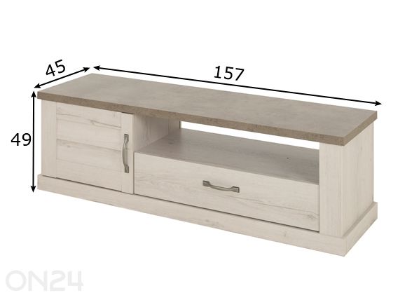Подставка под ТВ Vermont 110x60 cm размеры