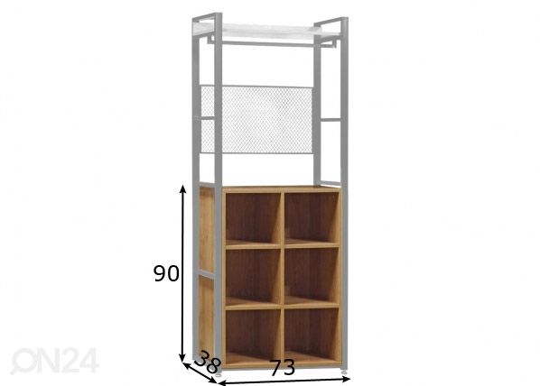 Полка для обуви гардеробной системы (80 cm, светлый) размеры