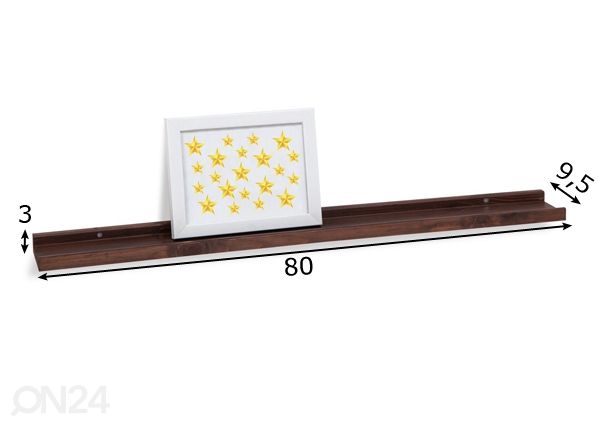 Полка для фотографий Jan2 80 cm размеры